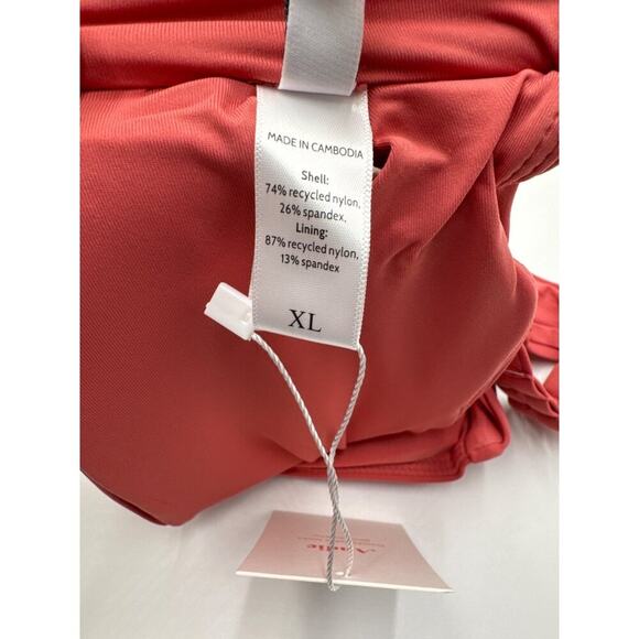 Andie Swim The Scala Bandeau Bikini Top XL NEW - Punch Pink Chic Swim - Picture 5 of 6